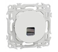 Prise RJ45 Cat6 UTP grade 1 à 2 - Odace 2025 - Blanc craie SCHNEIDER