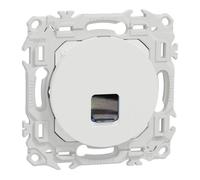 Prise RJ45 Cat6 UTP - Schneider - Odace - Blanc - Gigabit - PoE