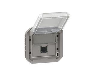 prise rj45 - catégorie 6 - ftp - gris - composable - legrand plexo 069569l