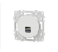 Prise RJ45 grade 1 à 2 cat.6 UTP Blanc craie Schneider Odace