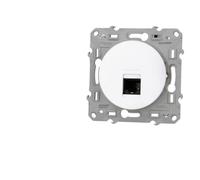 Schneider Electric – Prise RJ45 Odace Blanc Cat6 UTP à vis Grade 1 (téléphone+informatique) S520475