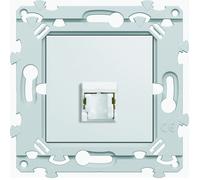Prise RJ45 - HAGER - ESSENSYA CAT.5E FTP - Pure - Blanc - 1m