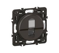 Prise RJ45 Legrand Céliane téléphone et informatique FTP catégorie 6 noir