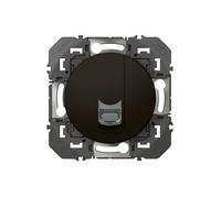LEGRAND - Prise Ethernet RJ45 Cat. 6 STP Full Media dooxie - Prise Murale Blindée à Câbler - Pour Transmissions Haut Débit Gigabit Ethernet - Conforme Norme NFC 15-100 - Fabriqué En France - Noir