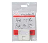 Prise RJ45 Multimédia LEGRAND pour Moulure Appareillage Saillie Blanc