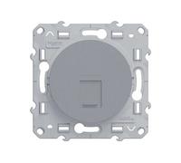 Prise rj45 Odace, aluminium G
