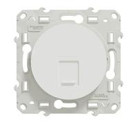 Schneider Electric - Odace, prise RJ45 Blanc, grade 1 (téléphone) cat. 5 UTP, à vis - S520471