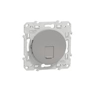 Schneider Electric Prise RJ45 Odace S530476 – Cat.6 STP Grade 3 (Multimédia) Alu à vis