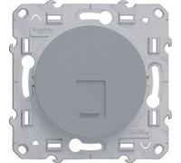 Prise RJ45 ODACE Schneider Electric grade 3 multimédia STP S530476 Aluminium G