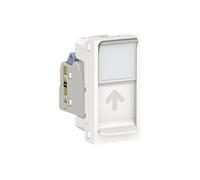 Schneider Electric Prise RJ45 simple Unica NU344718 Cat 6 FTP 1 mod Méca seul Blanc