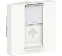 Schneider Electric - Prise RJ45 simple Unica NU341918 cat 6 FTP 2 mod Blanc méca seul