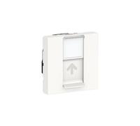 Prise RJ45 Unica - Cat.6 STP - 2 modules - Blanc