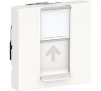 Prise RJ45 Unica - Cat.6 STP - 2 modules - Blanc