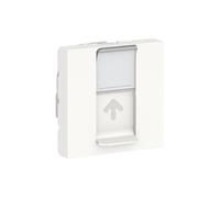 Prise RJ45 Unica - Cat.6A FTP - 2 modules - Blanc