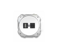 Prise RJ45 + USB DO 34 porcelaine blanche