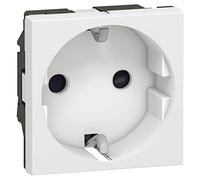 Prise Schuko 2P+TT Legrand 077211 Mosaic blanche