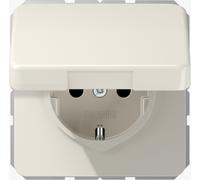 Prise SCHUKO® avec couvercle rabattable Jung CD 1520 BFKL blanc
