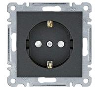 Prise Schuko avec protection enfant série Lumina (WL1063) Noir