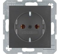 Prise SCHUKO Berker 41431606 Anthracite Mat