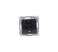 Kontakt-Simon DGSZ1BZ.01/48A Prise de courant en plastique IP44 Anthracite 250 V 84 mm 47,5 mm