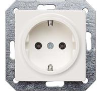 Prise Schuko Siemens Delta I-System, Titan Blanc