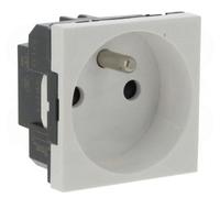 Prise de courant - speciale repiquage - bornes a vis - 2 modules - Mosaic LEGRAND