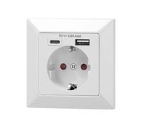 Prise simple 2P+Z (Schuko), USB-A + OR-AE-13232 (GS)