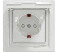 Prise simple avec cadre IP44 Prise simple avec clapet SCHNEIDER ASFORA