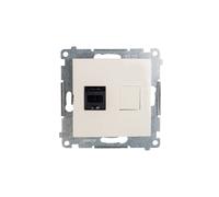 Prise simple ordinateur RJ45 cat.6 avec Simon 54 D61.01/41