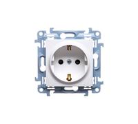 Prise simple SCHUKO avec caches Simon 10 CGSZ1Z.01/11