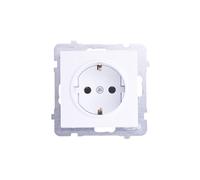 Prise simple SONATE avec/u Schuko blanc GP-1RS/m/00