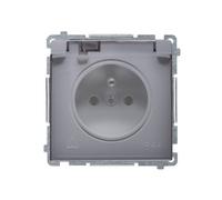 Prise simple z/u IP44 avec Simon Basic BMGZ1BZ.01/43A