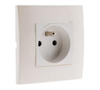 Zenitech Prise 2P+T Connexion Auto - monté - Blanc - Simplea