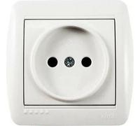 Prise Solera mur07u 2P blanc 16 A Surface