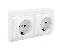 Prise Solera mur66u Double Bipolar 16 A