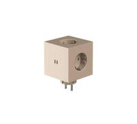 Prise Square 2 Beige