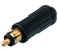 Prise Standard avec Contacts Vissés et Décharge de Traction, 15 A, Noir