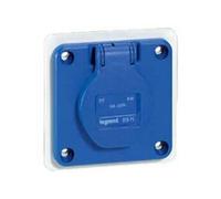 Socle Prise P17 à brochage domestique IP54 16A 250V~ 2P+T LEGRAND 057671