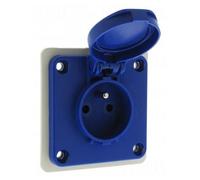 Legrand Socle prise P17 057671 2P+T 16A 250V~ IP54 Brochage domestique Bleu