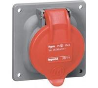 Prise à entraxes unifiés fixe Hypra 32A - 3P+N+T - 380V~ à 415V~ - plastique - IP44