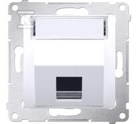 Prise tél. 1 voie blanche SIMON54 DKP1S.01/11