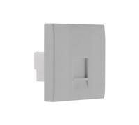 Prise TEL. RJ 45 cat.5 module large - gris -