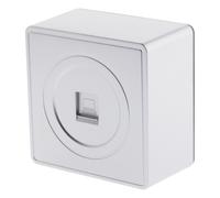 Prise tel RJ45 en saillie silver - gamme Vulco - Zenitech