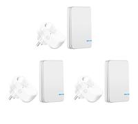 Prise Telecommande sans Fil,NineLeaf 3 Prises et 3 Télécommandes,Prise Télécommandée Programmable 15A/3450W,Portée 100m,Économie d'énergie,Installation Facile