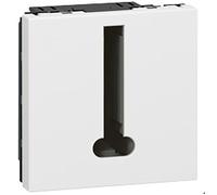 Legrand 078738 Mosaic Téléphone Prise, 8 Contacts, 2 Modules, Blanc