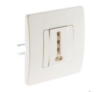 Prise téléphone 8 plots composable - blanc - Venus - Zenitech