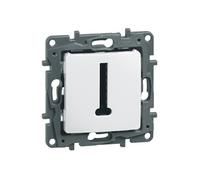 Prise téléphone en T NILOE blanc IP20 - - 664768