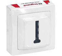 Legrand Prise téléphone LEG97619 Appareillage saillie 8 contacts en T Blanc