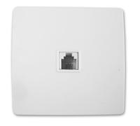 Prise téléphone RJ 45 vis + griffes Diwone blanc