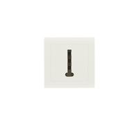 ZENITECH Prise telephone saillie, complet Besto, blanc Blanc G
